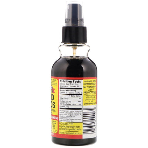 Bragg - Assaisonnement au Soja Liquide en Vaporisateur 180ml CAISSE DE 24 - Keto Québec||Bragg - Seasoning Soy liquid in 180ml Spray FUND 24 - Keto Quebec BRAGG