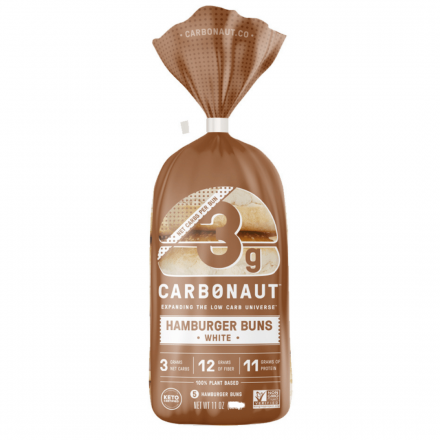 CARBONAUT - Pain Hamburger 315g 5/Sac 6/CAISSE - Keys Nutrition