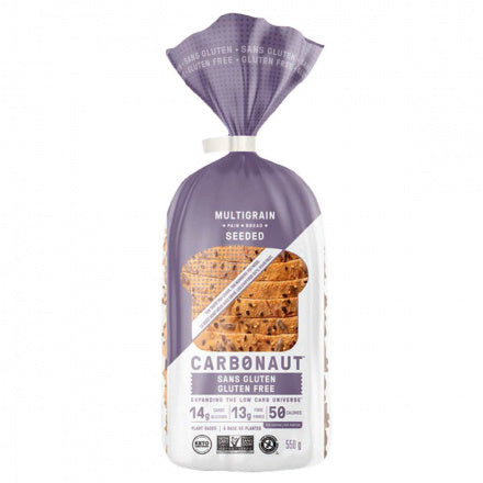 CARBONAUT - Pain Multigrain SANS GLUTEN 550g UNITÉ - Keys Nutrition