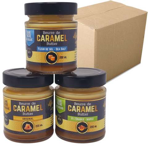 KEYS NUTRITION - Beurre de caramel décadents 200ml - (4 saveurs disponibles) CAISSE DE 12 - Keys Nutrition