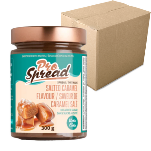 Pro Spread - CAISSE DE 12 Tartinades caramel salé 300g - Keto Québec - Keys Nutrition