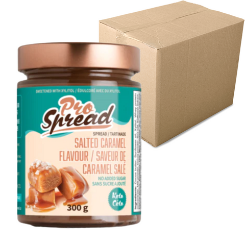 Pro Spread - CAISSE DE 12 Tartinades caramel salé 300g - Keto Québec||Pro Spread - CASE OF 12 Spread salted caramel 300G- Keto Quebec PRO SPREAD