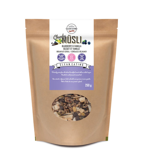 KZ Clean Eating - Céréales mélange bleuet et vanille CAISSE - Keto Québec||KZ Clean Eating - Cereal blueberry mixture and vanilla FUND - Keto Quebec KZ CLEAN EATING