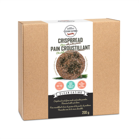 LIQUIDATION-KZ Clean Eating - Craquelins Ciboulettes 200G - Keys Nutrition