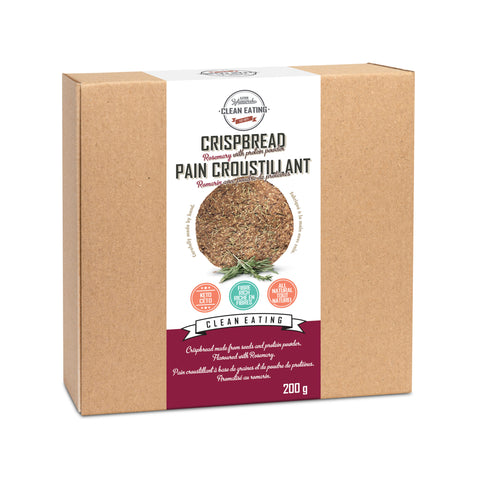 LIQUIDATION-KZ Clean Eating - Craquelins Romarin protéiné 200g - Keys Nutrition