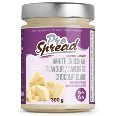 Pro Spread - Tartinade de Chocolat Blanc 300g - Keto Québec||Pro Spread - Spread White Chocolate 300g - Keto Quebec PRO SPREAD