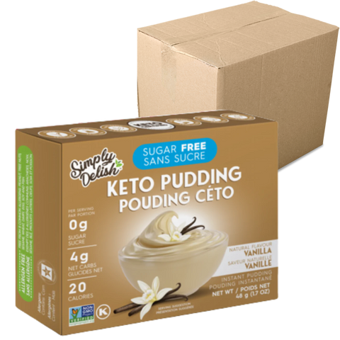 Simply Delish - Pouding Céto à la Vanille CAISSE DE 6 - Keys Nutrition