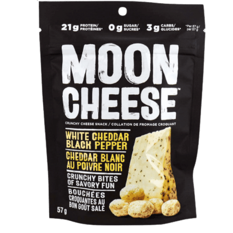 Moon Cheese - Cheddar Blanc et Poivre Noir 57g - Keys Nutrition