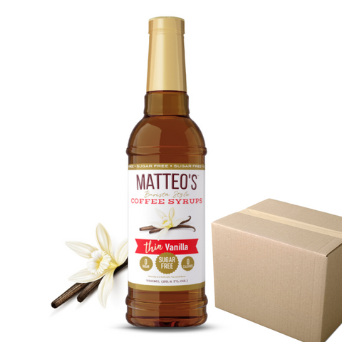 MATTEO'S BARISTA STYLE - Sirop à café 750ml(CAISSE DE 6) - Keys Nutrition