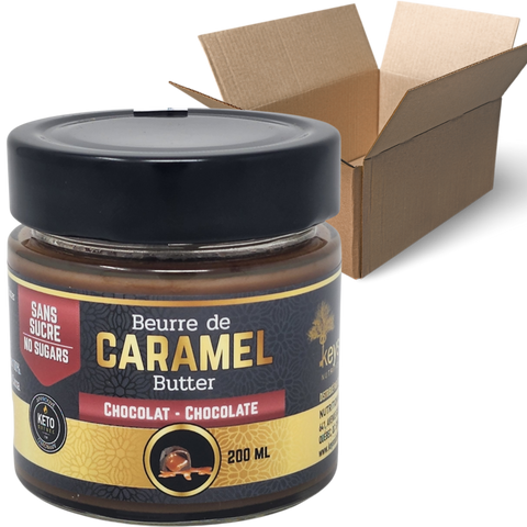 KEYS NUTRITION - Beurre de caramel décadents 200ml - (4 saveurs disponibles) CAISSE DE 12 - Keys Nutrition