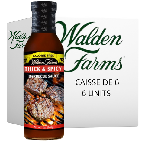 Walden Farms - Sauce BBQ Épicé 355ml CAISSE DE 6 - Keys Nutrition