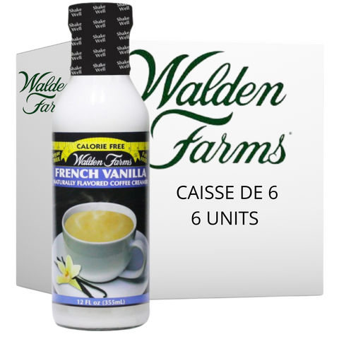 Walden Farms - Crème à café Vanille Française 355ml CAISSE DE 6 - Keys Nutrition