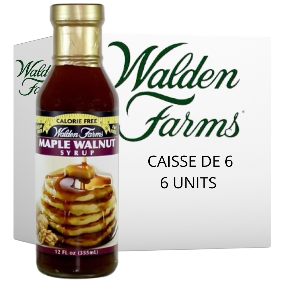 Walden Farms - Sirop aux noix et à l'érable 355ml CAISSE DE 6