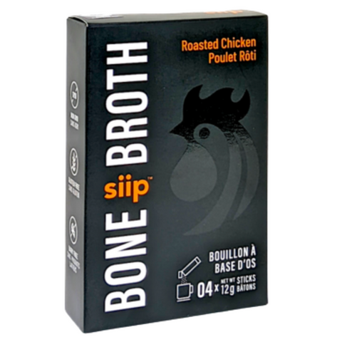 SIIP - Bouillon d'os en packet de 4x12g - Poulet roti - Keys Nutrition