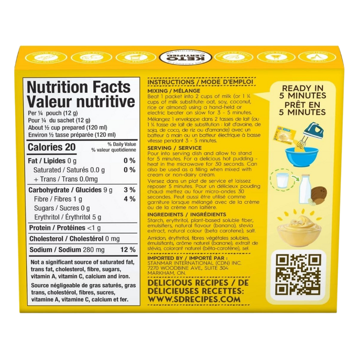 Simply Delish - Pouding Céto 48g|| Simply Delish - Pudding Keto 48g SIMPLY DELISH