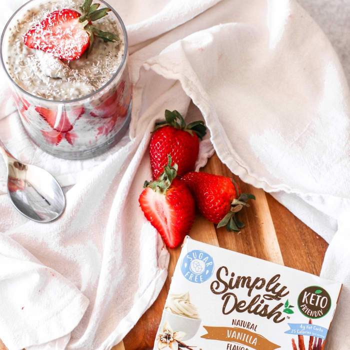Simply Delish - Pouding Céto 48g|| Simply Delish - Pudding Keto 48g SIMPLY DELISH