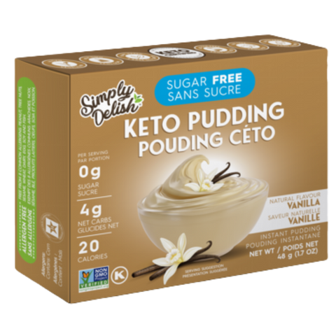 Simply Delish - Pouding Céto 48g|| Simply Delish -  Pudding Keto 48g SIMPLY DELISH