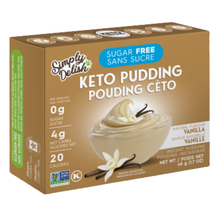 Simply Delish - Pouding Céto 48g|| Simply Delish - Pudding Keto 48g SIMPLY DELISH