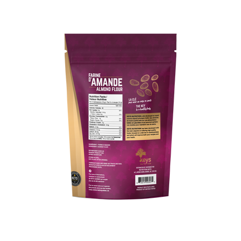 KEYS NUTRITION (Marque 100% Québécoise) Farine d'amandes 907g Keto Québec - Keys Nutrition