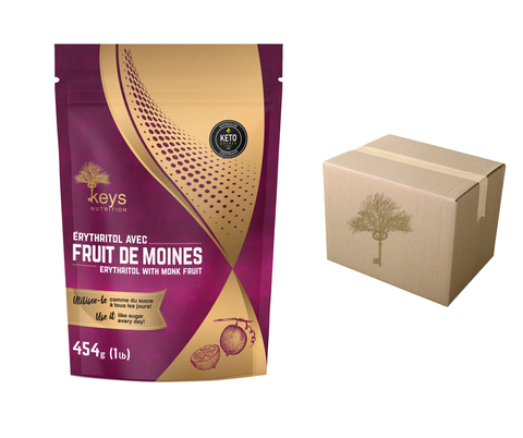 KEYS NUTRITION (Marque 100% Québécoise) Fruit des moines Biologique 454g (caisse de 12 unités) - Keys Nutrition