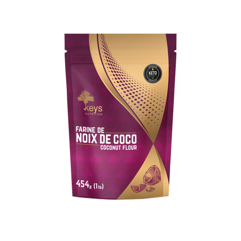 KEYS NUTRITION (Marque 100% Québécoise) Farine de noix de coco 454g - Keys Nutrition