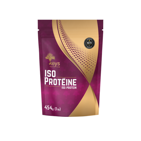 KEYS NUTRITION (Marque 100% Québécoise) Iso Protéine 454g - Keto Québec||KEYS NUTRITION (Brand 100% Quebec) Iso Protein 454g - Keto Quebec KEYS NUTRITION ESSENTIELS