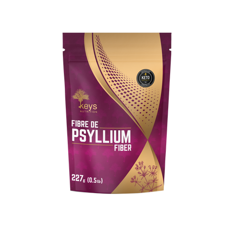 KEYS NUTRITION (Marque 100% Québécoise) Psyllium finement moulue 227g - Keto Québec - Keys Nutrition