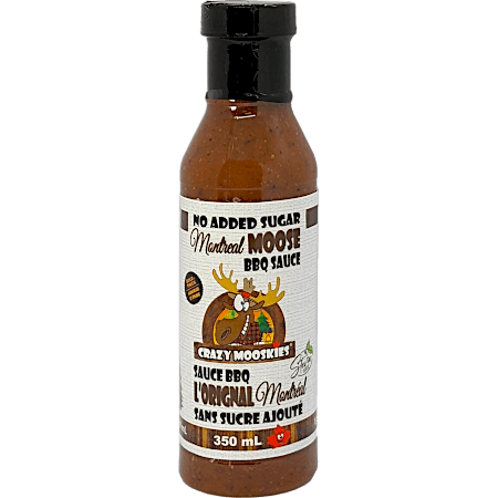 CRAZY MOOSKIES - Sauce BBQ Style Montréal 350ml - Keys Nutrition
