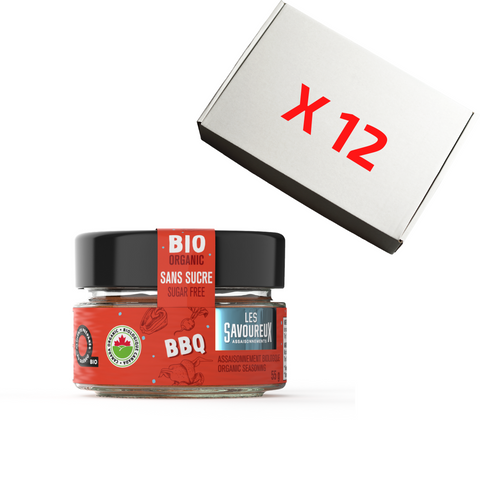 Les Savoureux Assaisonnements - Épices bio en pots (11 saveurs différentes!) CAISSE DE 12 - Keys Nutrition