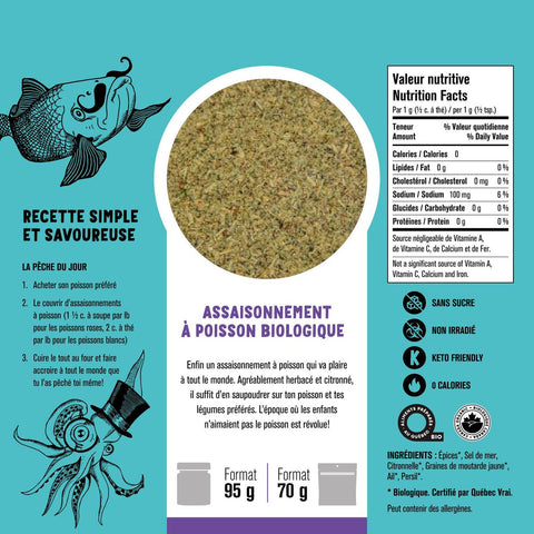 Les Savoureux Assaisonnements - Épices bio en pots (11 saveurs différentes!) - Keys Nutrition