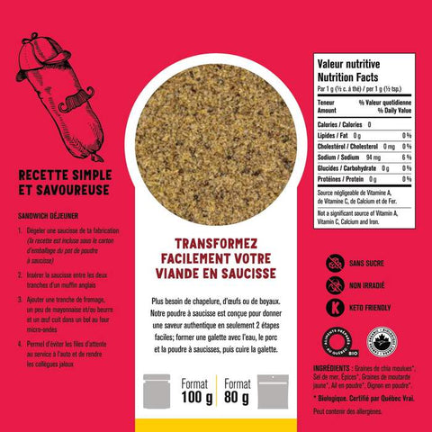 Les Savoureux Assaisonnements - Épices bio en pots (11 saveurs différentes!) - Keys Nutrition