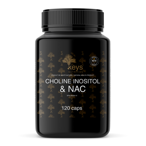 Supplément KEYS NUTRITION(Marque 100% Québecoise) - Choline inositol + Nac - Keto Québec||KEYS NUTRITION Supplement (100% Brand Québecoise) - Choline Inositol + Nac - Keto Quebec KEYS NUTRITION