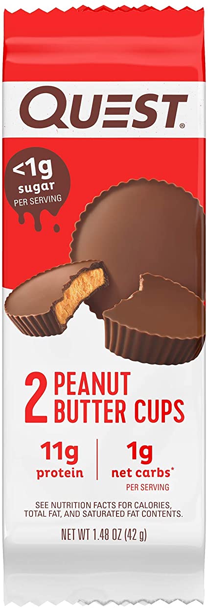 Quest Nutrition - Coupes de beurre d'arachide enrobées de chocolat - Keys Nutrition