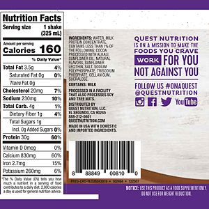 QUEST NUTRITION - Protéine prête à boire - Keys Nutrition
