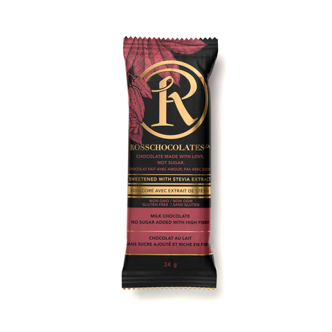Ross Chocolates - Barre de chocolat au lait - Keto Québec - Keys Nutrition
