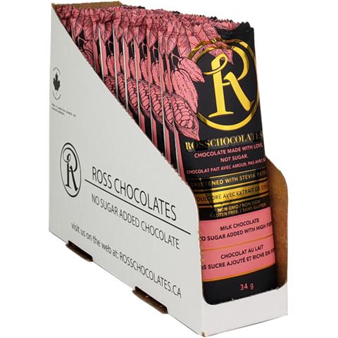 Ross Chocolates - Barre de chocolat au lait - CAISSE - Keys Nutrition