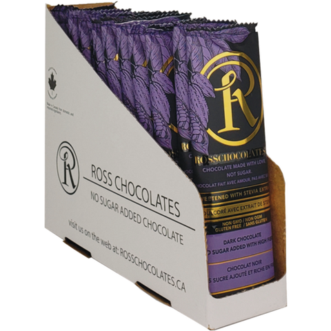 Ross Chocolates - Barre de chocolat Noir - CAISSE - Keys Nutrition