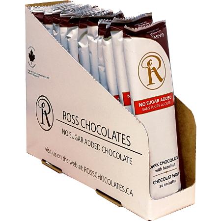 Ross Chocolates - Barre de chocolat noir au noisettes - Keto Québec||Ross Chocolates - dark chocolate bar with nuts - Keto Quebec ROSS CHOCOLATES