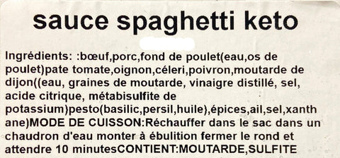 La Boîte à sauce à Spaghetti !4kg||Spaghetti Sauce Box! 4kg KEYS NUTRITION PRÊT À MANGER