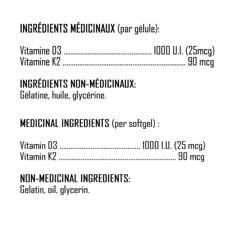 XPN - Vitamin D3+K2 - Keys Nutrition