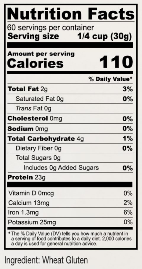 Anthony's - Gluten de blé 4lb - Keys Nutrition