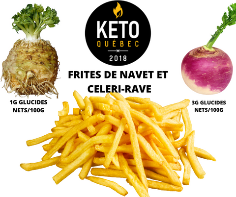 La Boîte à Frites de Céleri-Rave et Navet - Keto Québec||The box of fries and Rave Celery Turnip - Keto Quebec KEYS NUTRITION