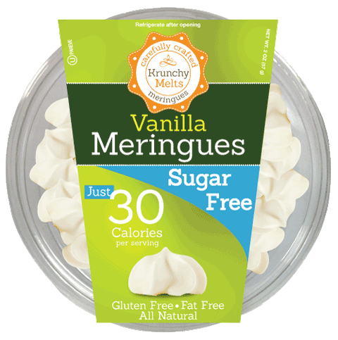Krunchy Melts - Meringues - Vanille 57g (CAISSE DE 12) - Keys Nutrition