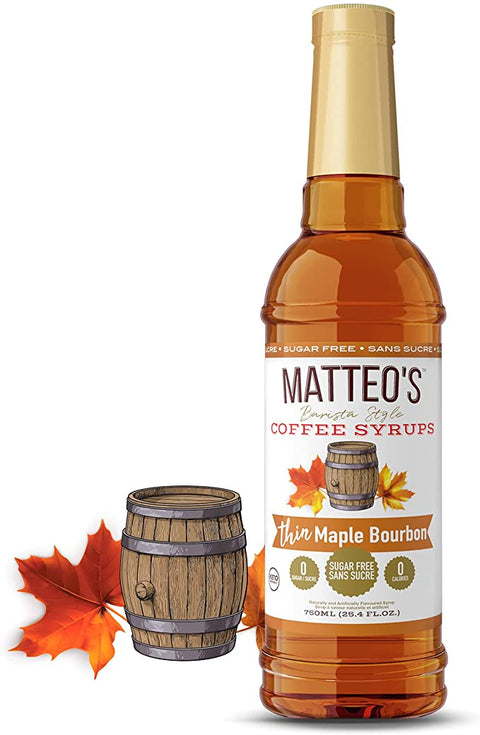 MATTEO'S BARISTA STYLE - Sirop à café 750ml||MATTEO'S BARISTA STYLE - Coffee Syrups 750ml MATTEO'S SYRUPS