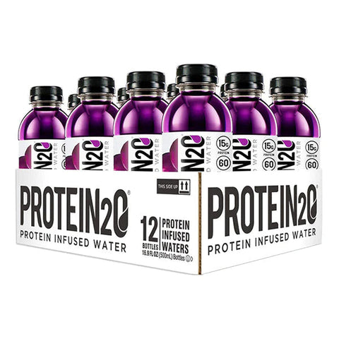 Protein2o - Eau infusée de protéines - Raisin - CAISSE DE 12 || Protein2o - Protein infused water - Harvest Grape- BOX OF 12 Protein2o