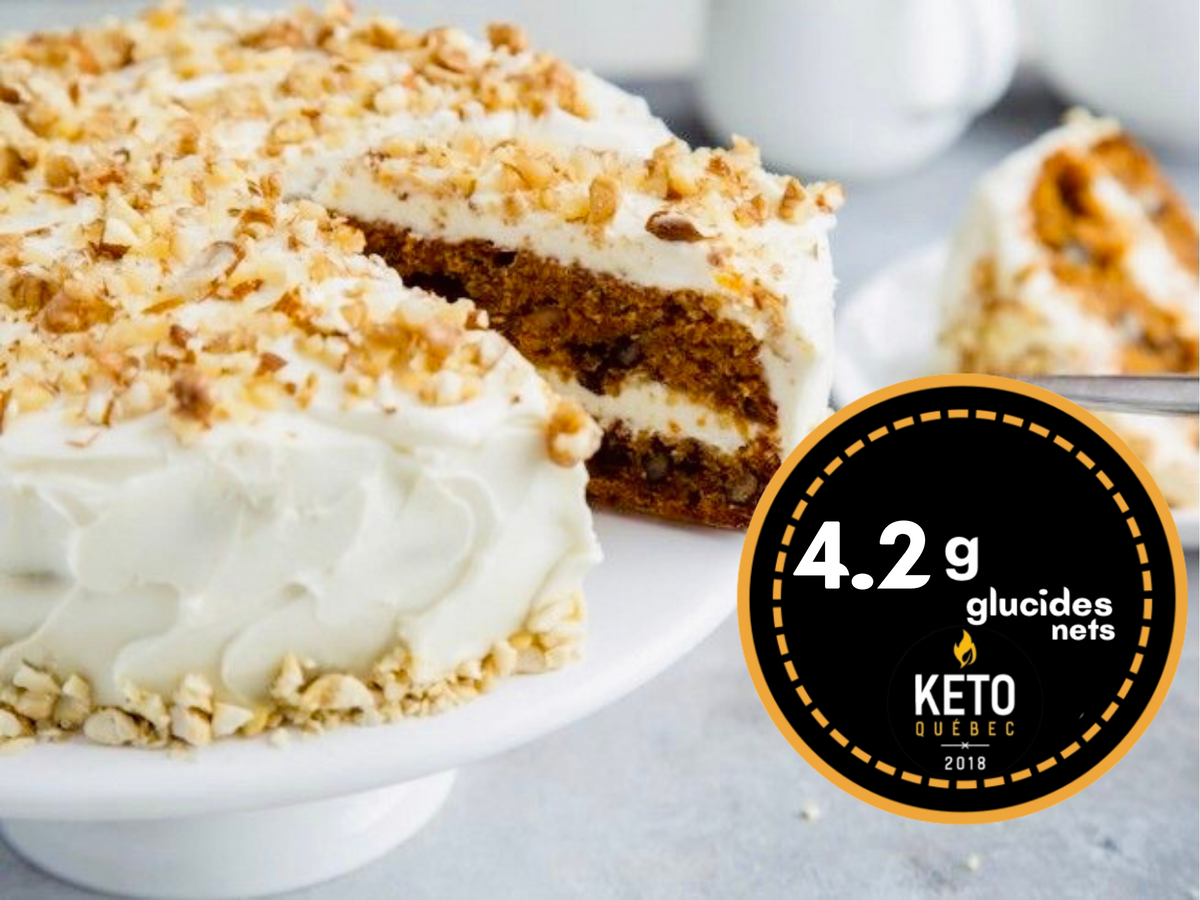 Gâteau aux Carottes Keto - Keys Nutrition - Keys Nutrition