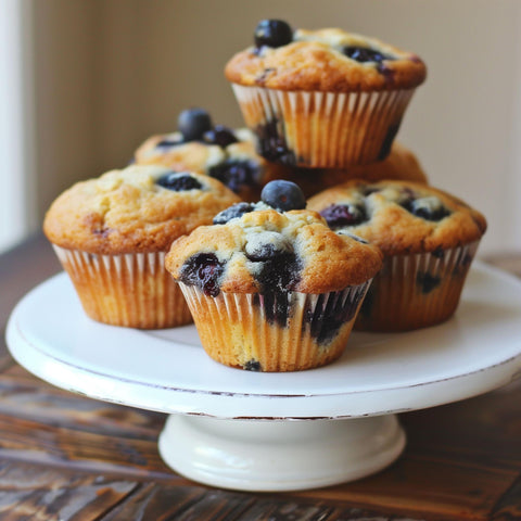 Muffins Keto aux Bleuets - Keys Nutrition