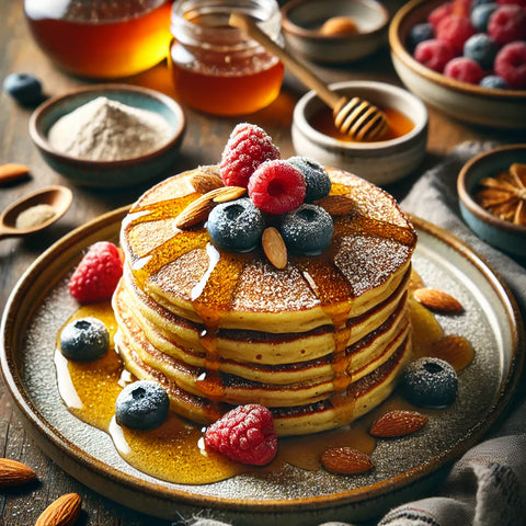 Pancakes Keto à la Farine d’Amandes et Sirop Sans Sucre - Keys Nutrition