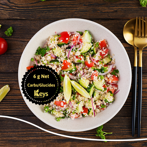 Salade de Risoni Konjac avec Tomates Cerises et Feta - Keys Nutrition