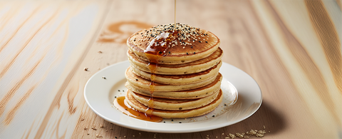 Pancakes au sésame & à la cannelle